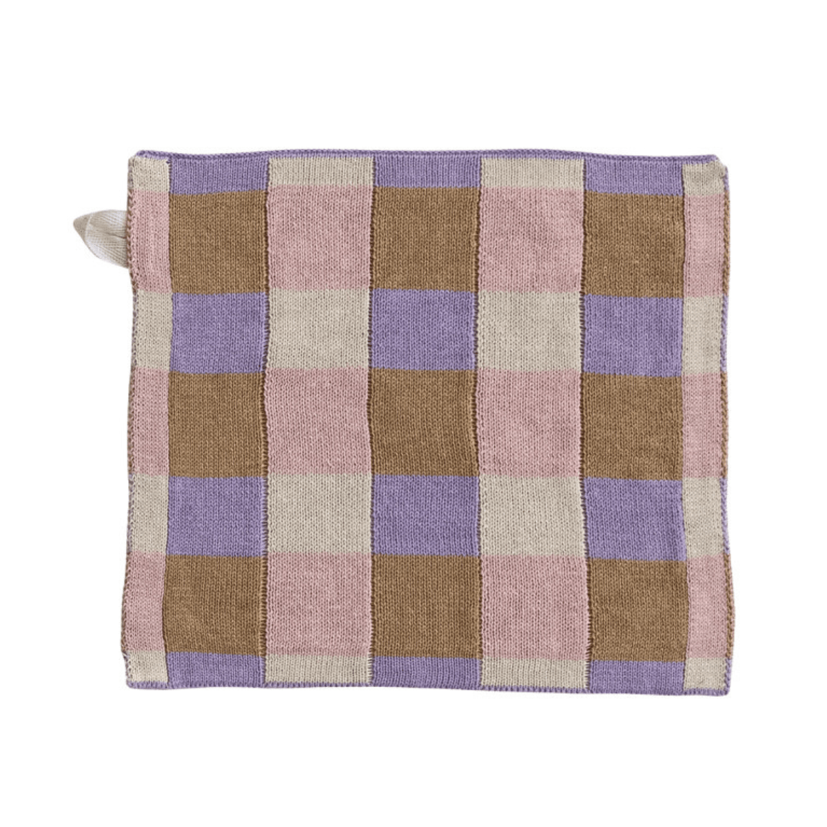 Creative Co-op Cotton Knit Dish Cloth with Check/Plaid Pattern, 4 Styles Available - Little Miss Muffin Children & Home