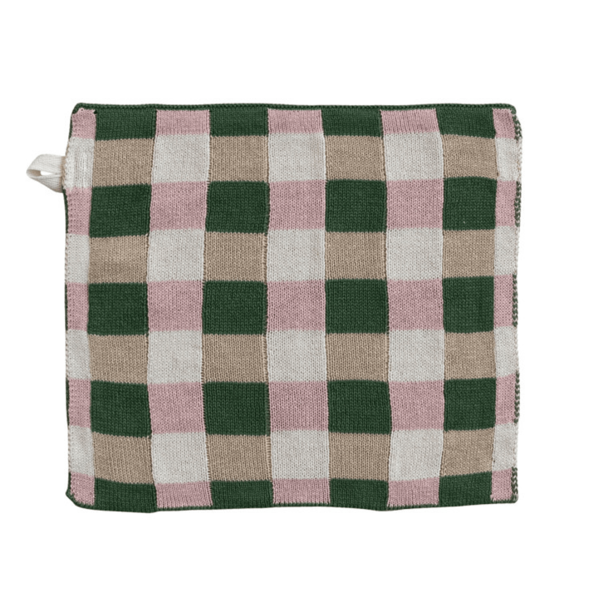 Creative Co-op Cotton Knit Dish Cloth with Check/Plaid Pattern, 4 Styles Available - Little Miss Muffin Children & Home