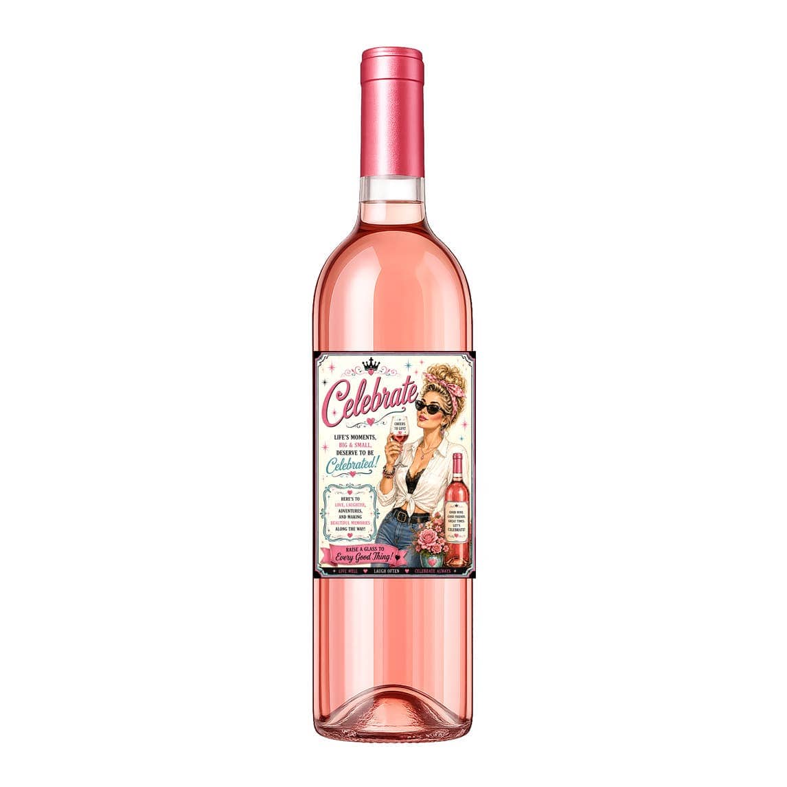 Sassy Talkin Sassy Vine Celebrate Wine Label - Little Miss Muffin Children & Home