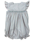 Whimsy Bay Kids Classic Spring Plaid Smocked Bubble - Little Miss Muffin Children & Home