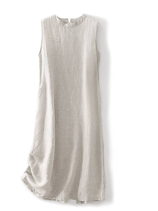 Cotton Linen Tank Dress