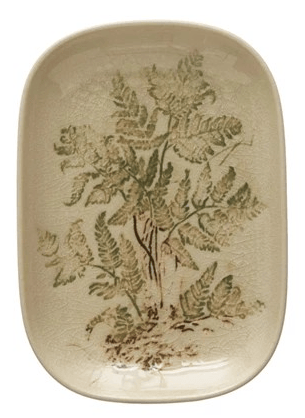 Creative Co-op Debossed Stoneware Dish, 4 Styles (Each One Will Vary) - Little Miss Muffin Children & Home