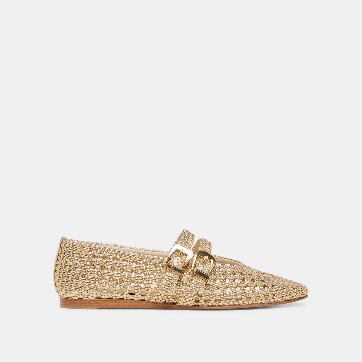 Dolce Vita Baylee Gold Woven Stella Ballet Flats - Little Miss Muffin Children & Home
