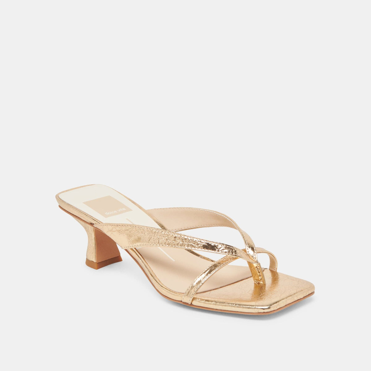 Dolce Vita Brevel Heels Gold Distressed Leather - Little Miss Muffin Children & Home