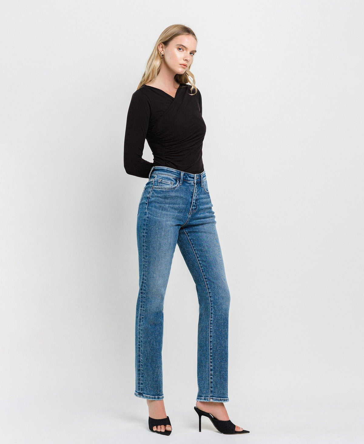 Flying Monkey Flying Monkey High Rise Straight Jeans - Little Miss Muffin Children & Home
