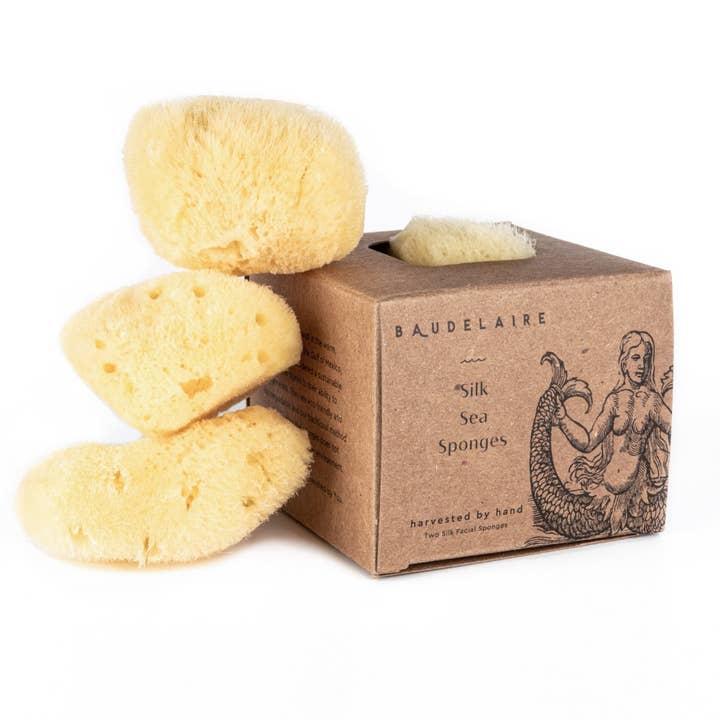 Facial Silk Sponge Gift Box 2.5-3" (Set of 2)