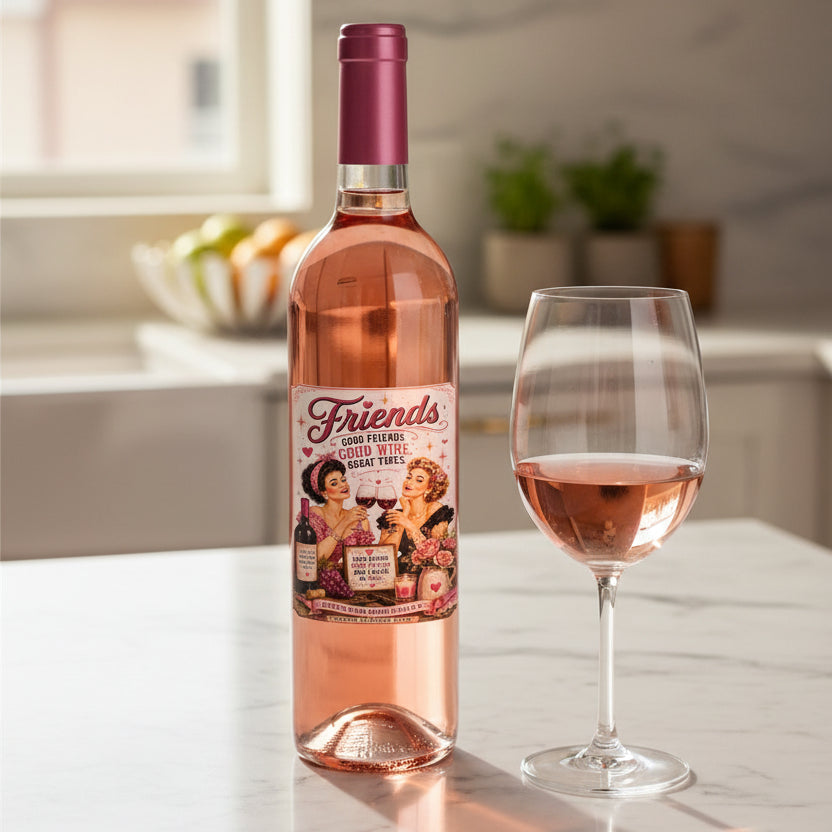 Sassy Talkin Sassy Vine Friends Wine Label - Little Miss Muffin Children & Home
