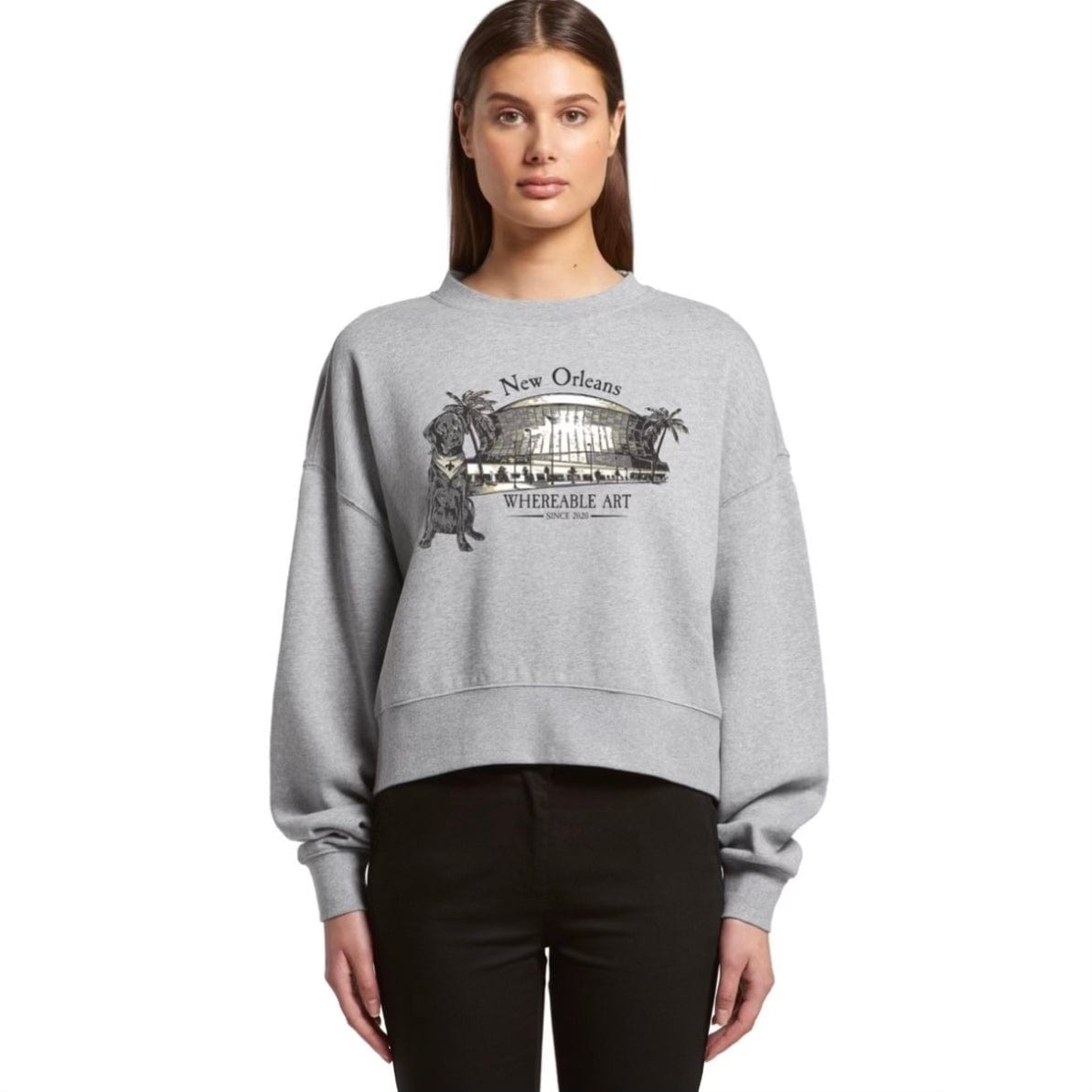 Whereable Art Whereable Art Saints Bleu Crew Sweatshirt - Little Miss Muffin Children & Home