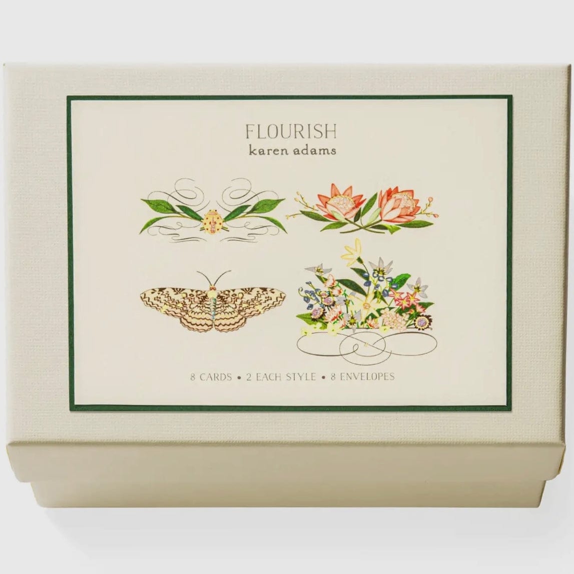 Karen Adams Designs Karen Adams Designs Flourish Note Card Box - Little Miss Muffin Children & Home