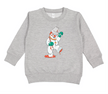 Whereable Art Whereable Art Mr Jingle Snoball Toddler Sweatshirt in Heather Grey - Little Miss Muffin Children & Home