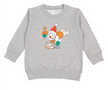 Whereable Art Whereable Art Mr Jingle Beignet Toddler Sweatshirt in Heather Grey - Little Miss Muffin Children & Home