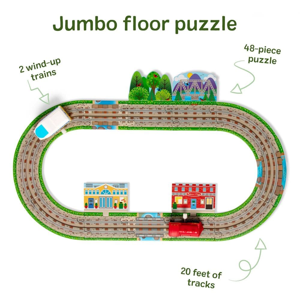Melissa & Doug Design Your Own Railroad Floor Puzzle - Little Miss Muffin Children & Home