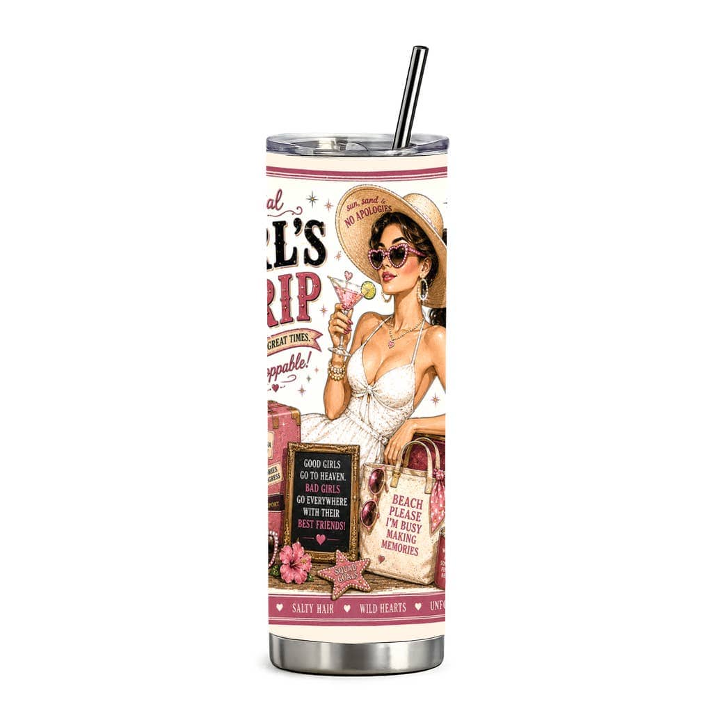 Sassy Talkin Girl's Trip 20oz Straight Tumbler - Little Miss Muffin Children & Home