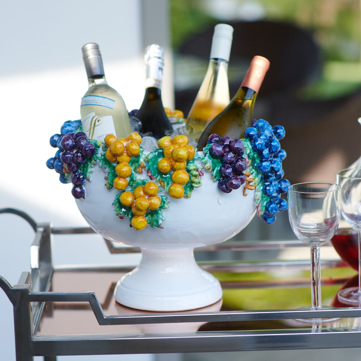 Abigail's Home Decor Abigail's Footed Bowl with Grapes - Little Miss Muffin Children & Home