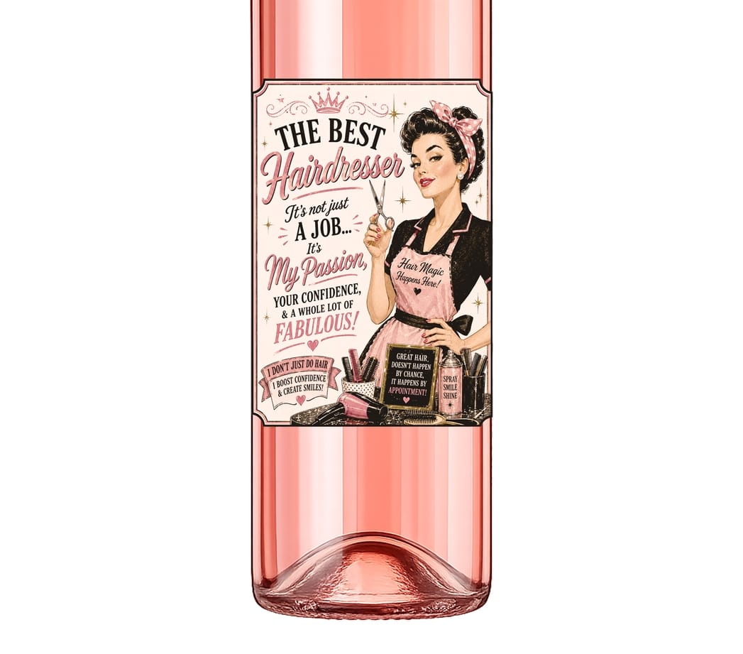 Sassy Talkin Sassy Vine Hairdresser Wine Label - Little Miss Muffin Children & Home