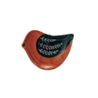 Hand-Painted Stoneware Bird Shaped Dish