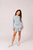 Joyous and Free Henley Long Sleeve Tee in Blue Sandwash - Little Miss Muffin Children & Home