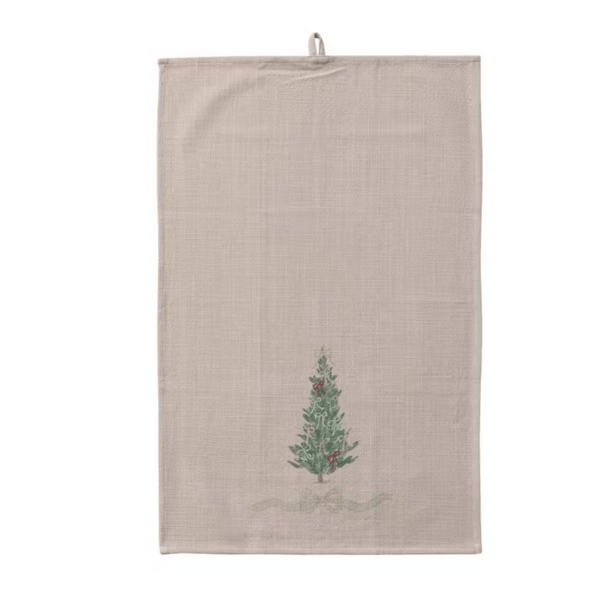 one christmas tree tea towel