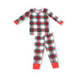 Holiday Plaid Long Sleeve Loungewear Set