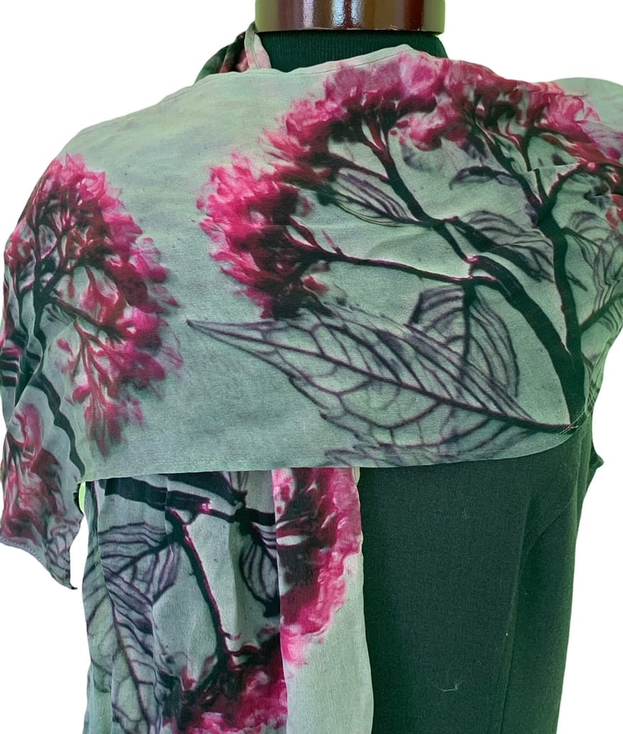 Nina J Hydrangea Silk Scarf - Little Miss Muffin Children & Home