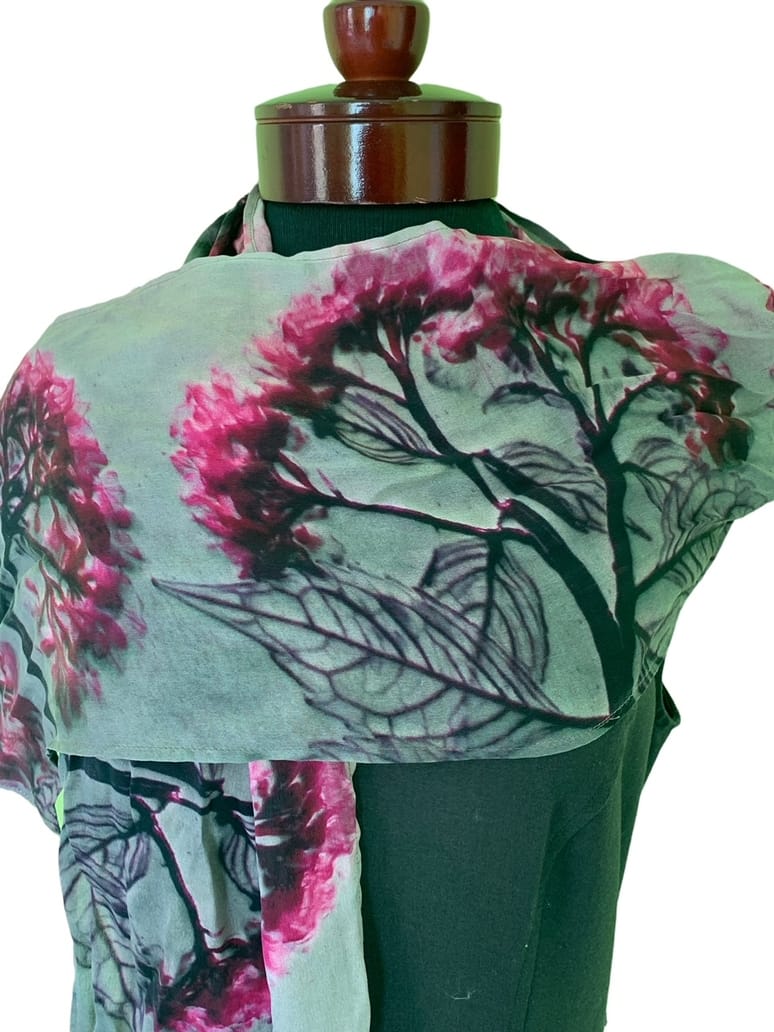 Nina J Hydrangea Silk Scarf - Little Miss Muffin Children & Home