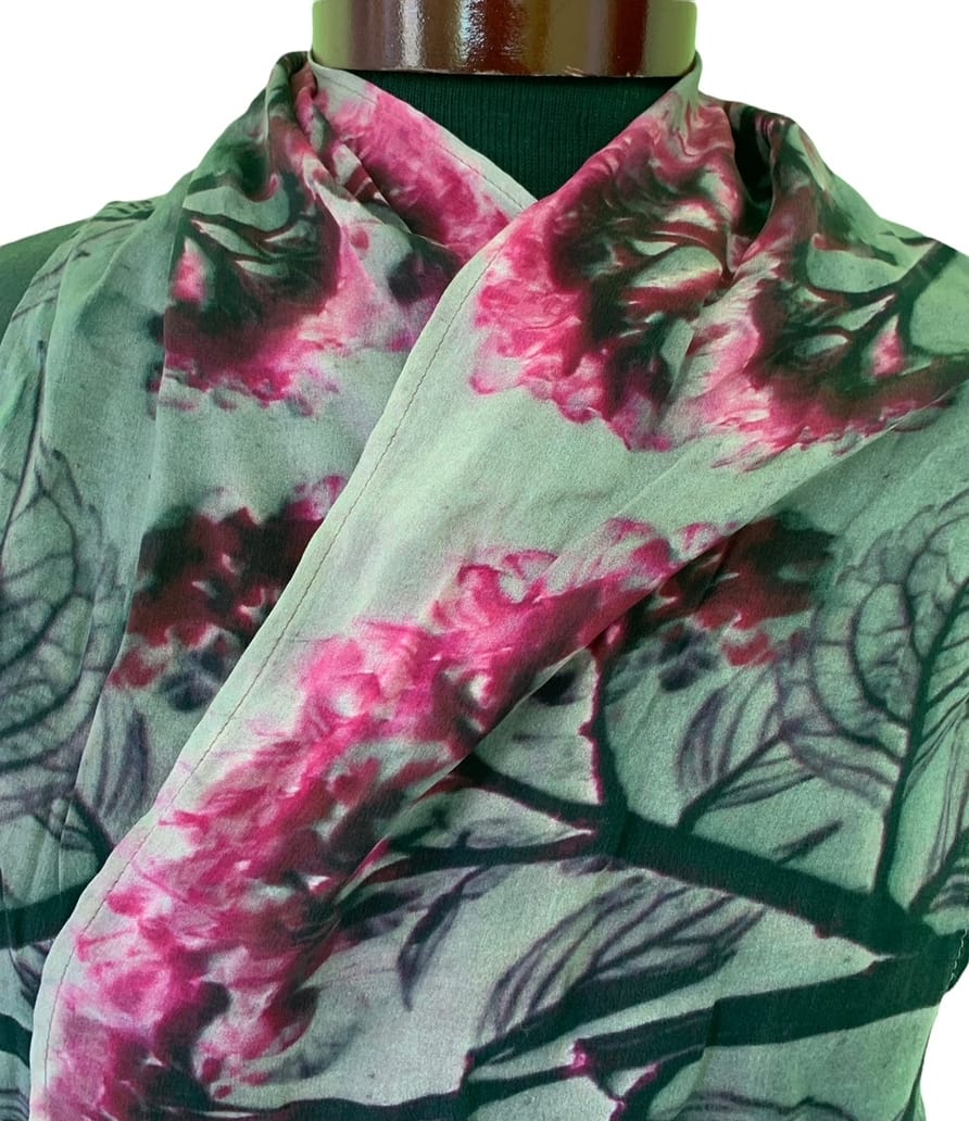 Nina J Hydrangea Silk Scarf - Little Miss Muffin Children & Home