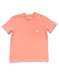Lulu Bebe Lulu Bebe Ethan Crew Neck Shirt in Salmon - Little Miss Muffin Children & Home