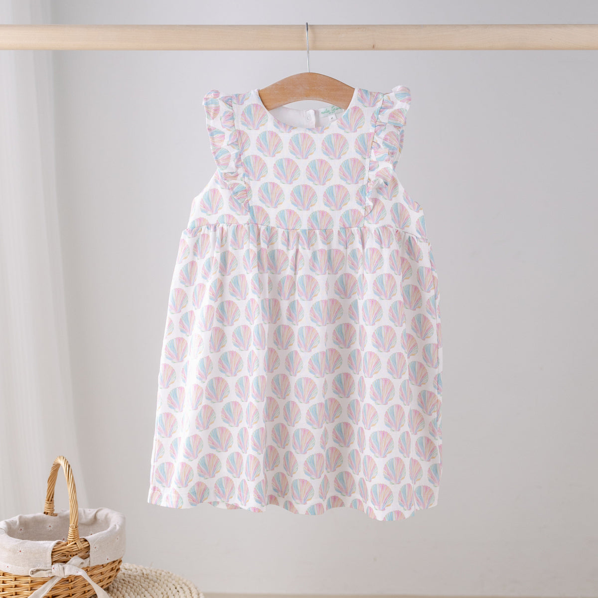 Nola Tawk Shell Yeah! Organic Muslin Dress - Little Miss Muffin Children & Home