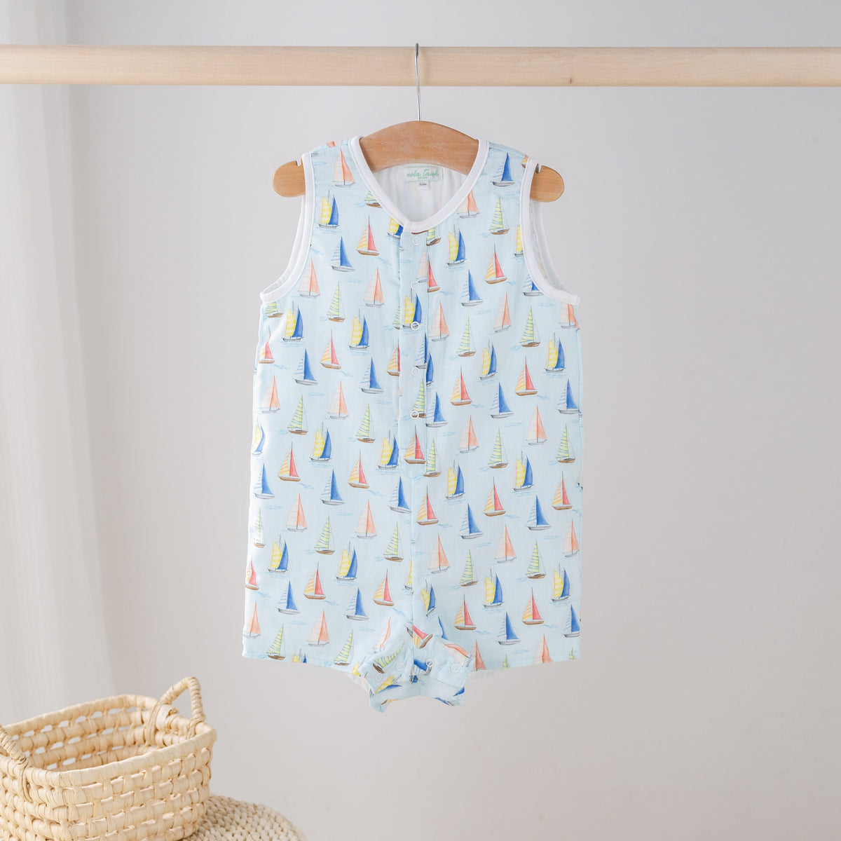Nola Tawk Sea You Soon Organic Muslin Shortall - Little Miss Muffin Children & Home