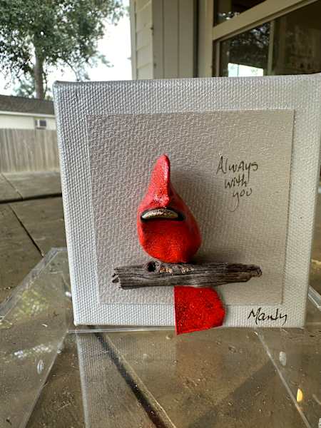Dana Manly Art Red Bird Assorted Paintings - Little Miss Muffin Children & Home