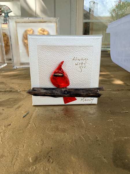 Dana Manly Art Red Bird Assorted Paintings - Little Miss Muffin Children & Home