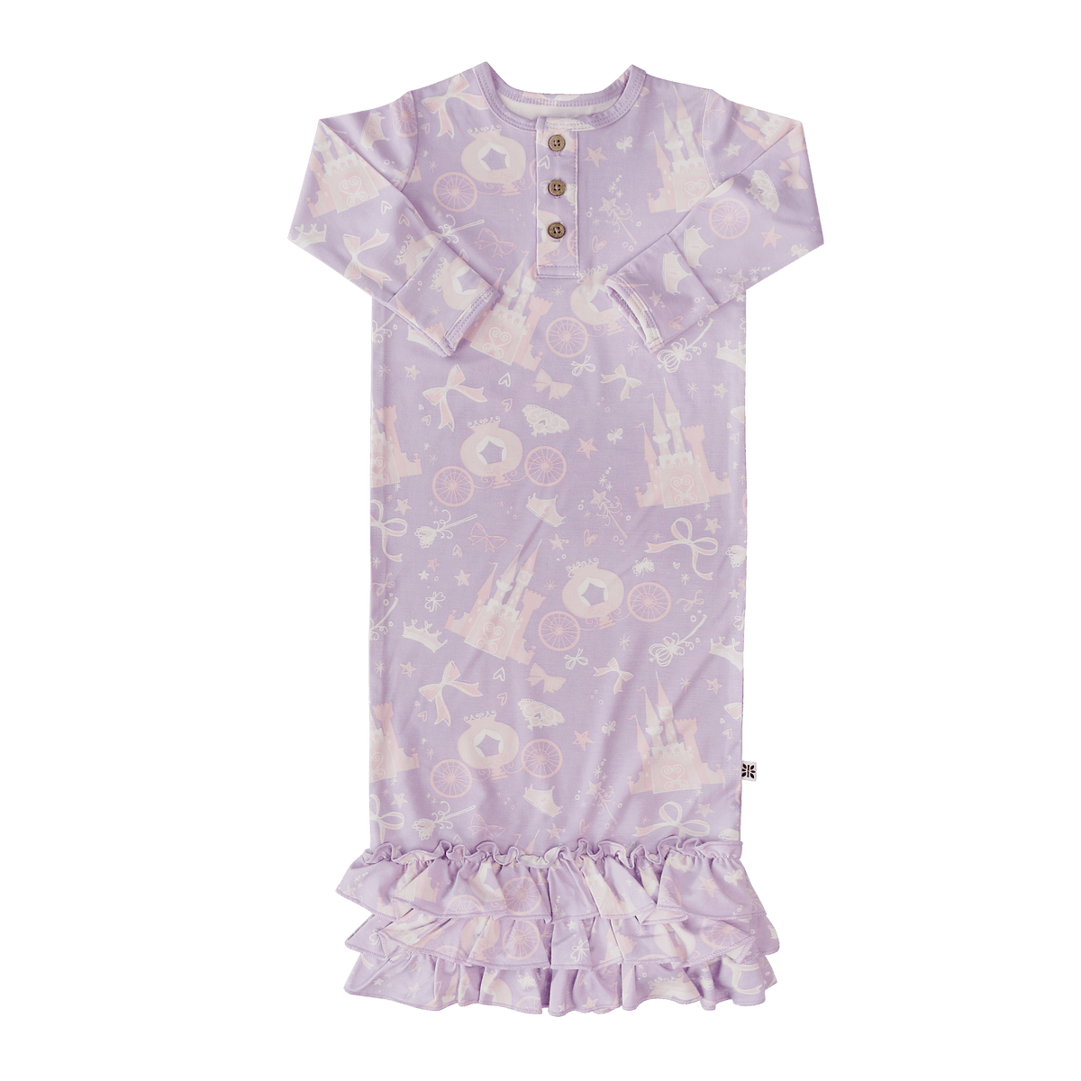 Sweet Bamboo Princess Ruffle Receiving Gown - Little Miss Muffin Children & Home