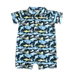 Sweet Bamboo Sharky Polo Romper - Little Miss Muffin Children & Home