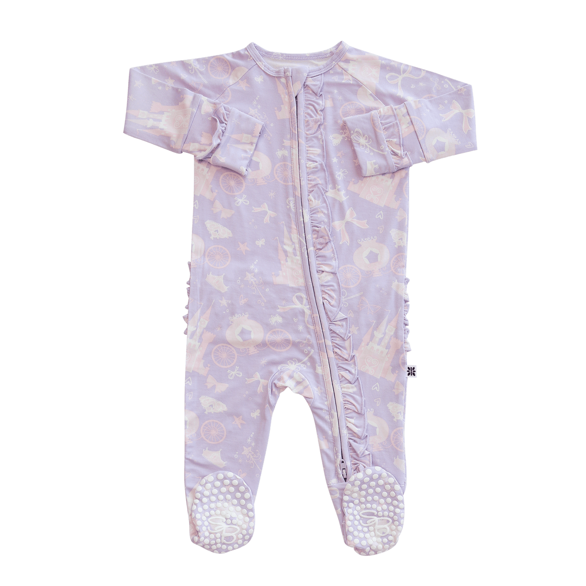 Sweet Bamboo Princess Ruffle Footie - Little Miss Muffin Children & Home