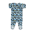 Sweet Bamboo Sharky Zipper Footie - Little Miss Muffin Children & Home