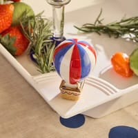 Nora Fleming Red, White, and Balloon (Hot Air Balloon) Topper - Little Miss Muffin Children & Home