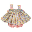 Lulu Bebe Florence Floral Smocked Sleeveless Bloomer Set - Little Miss Muffin Children & Home