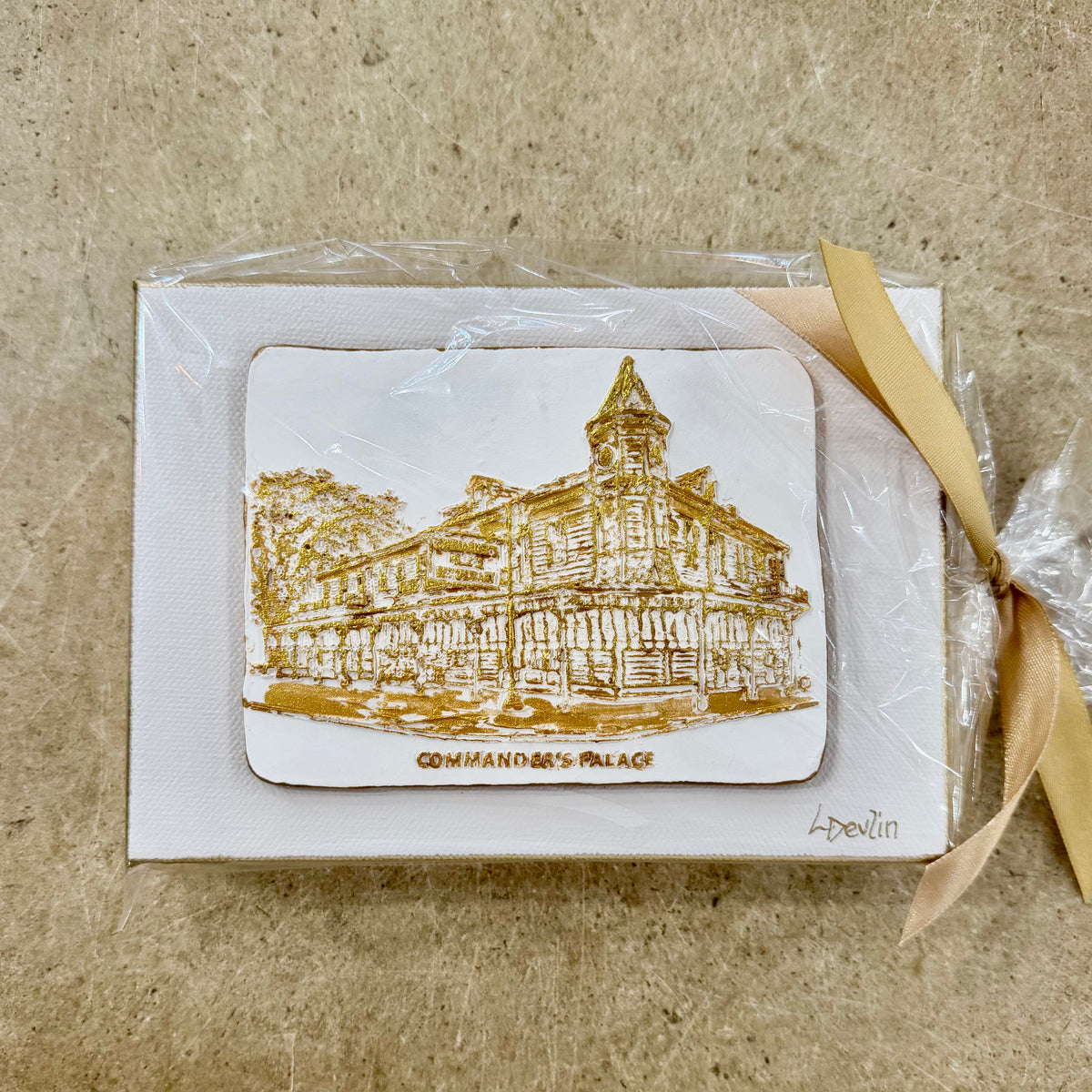 Lisa Devlin Designs Commander’s Palace Clay Artwork on Canvas | New Orleans Wall Art by Lisa Devlin - Little Miss Muffin Children & Home