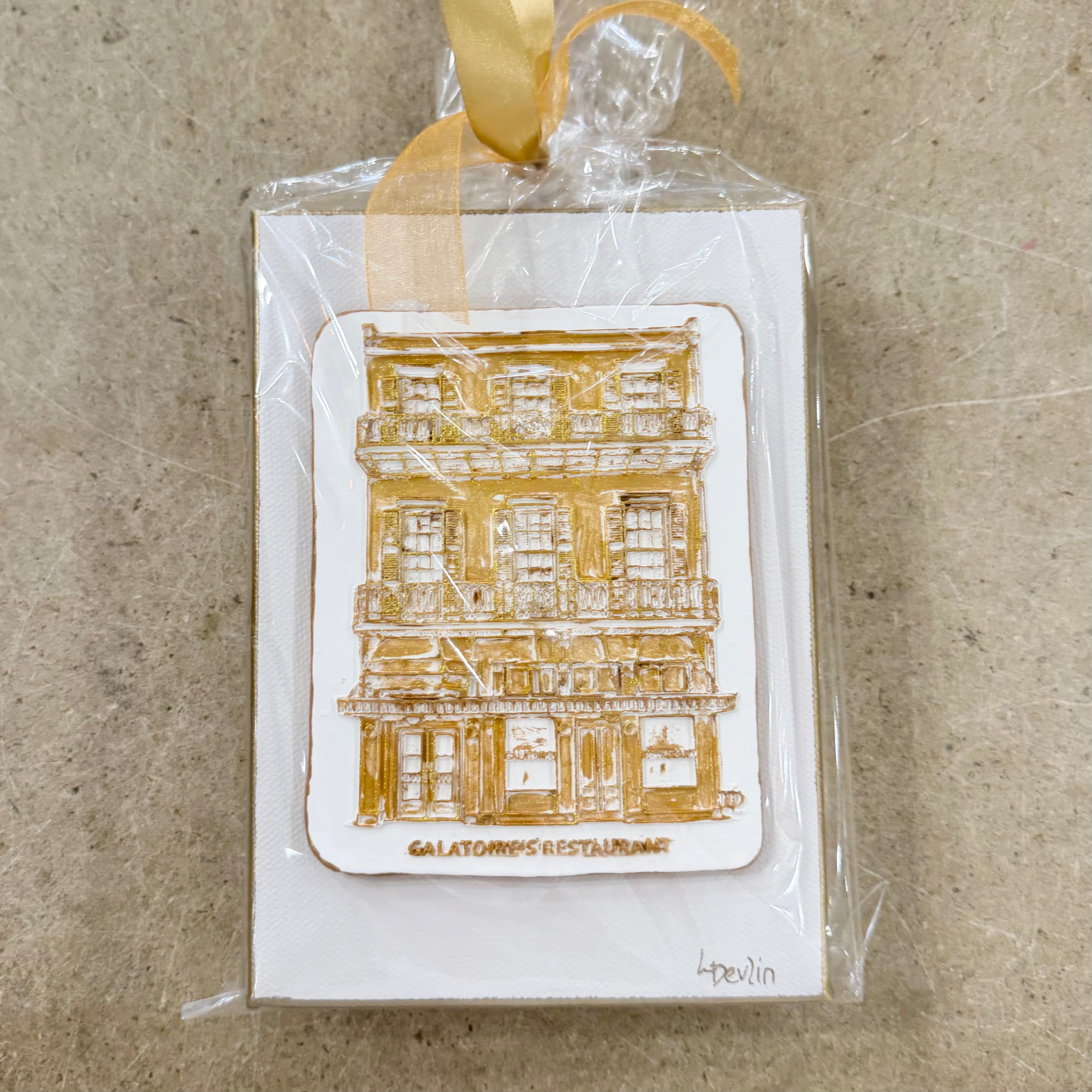Lisa Devlin Designs Galatoire’s Clay Artwork on Canvas | New Orleans Wall Art by Lisa Devlin - Little Miss Muffin Children & Home