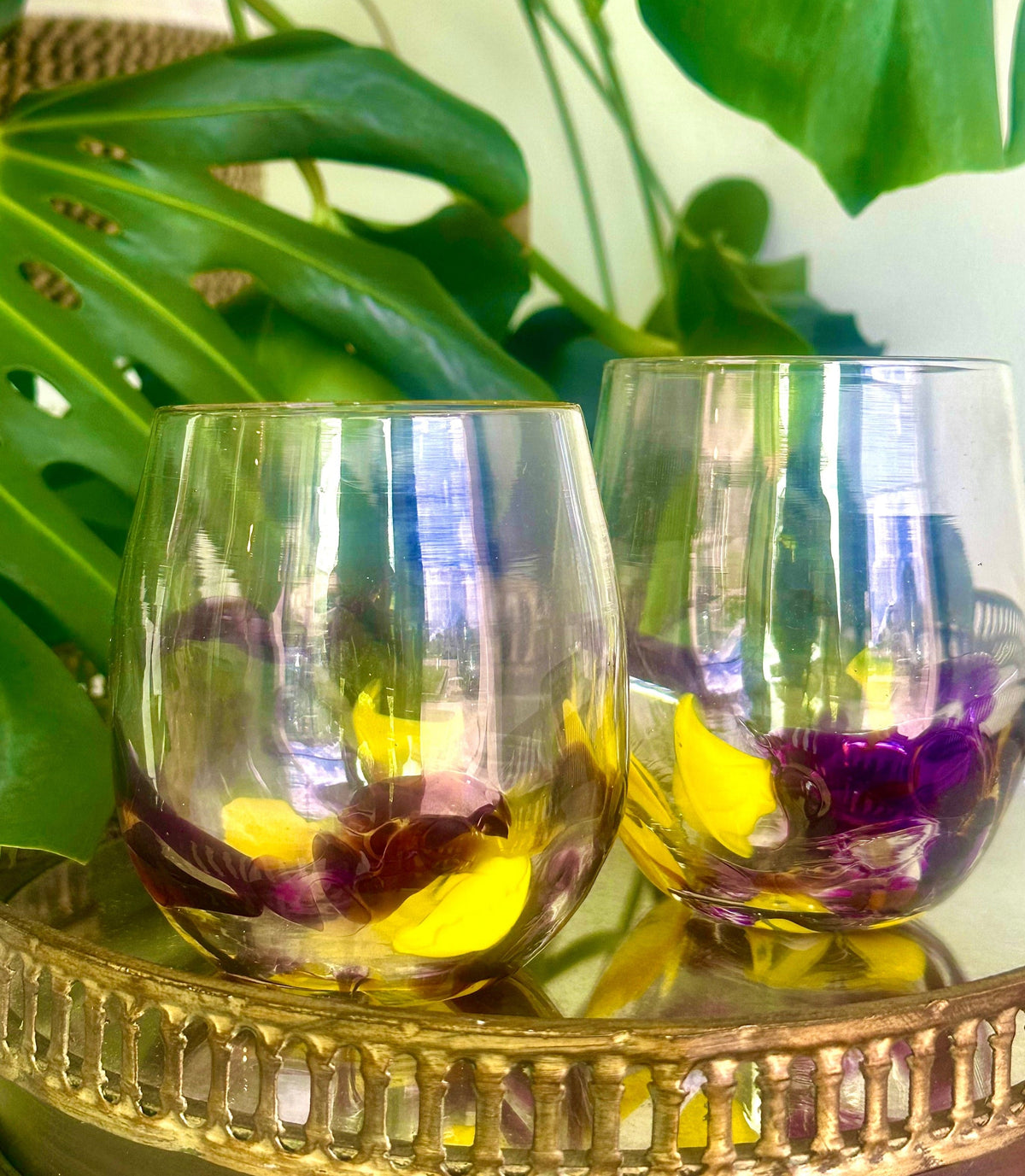 Ridgewalker Glass Ridgewalker Glass LSU Stemless Wine Glass - Little Miss Muffin Children & Home