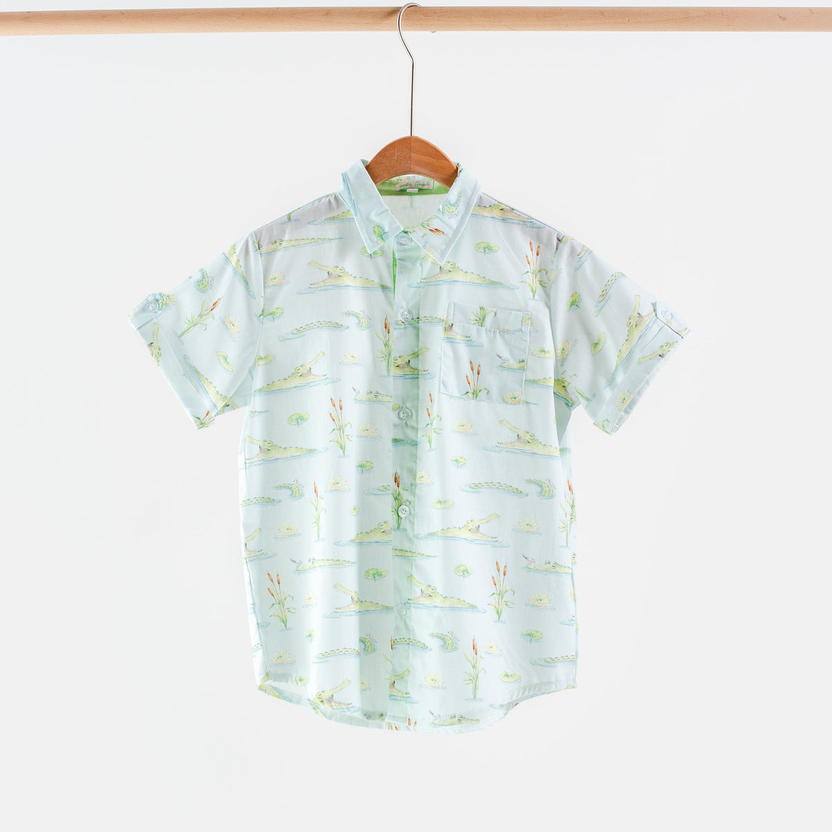 Nola Tawk Gator Games Short Sleeve Collared Shirt - Little Miss Muffin Children & Home