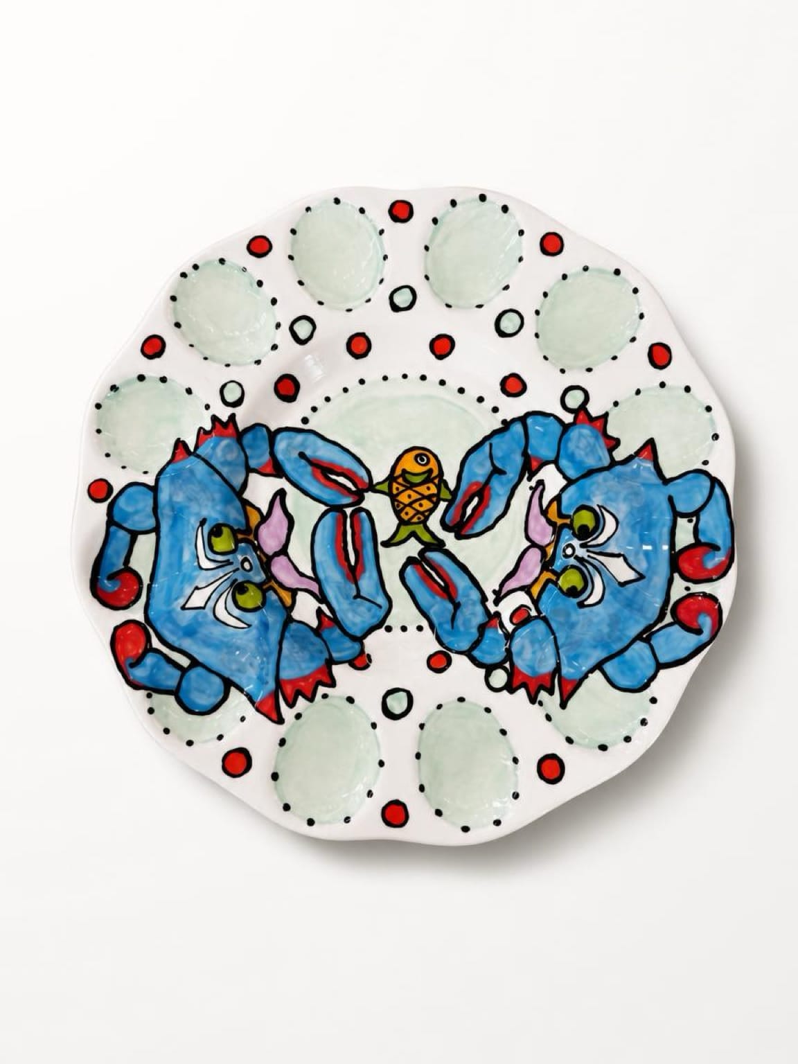 Jan Salzer Art Jan Salzer Crab Deviled Egg Platter - Little Miss Muffin Children & Home