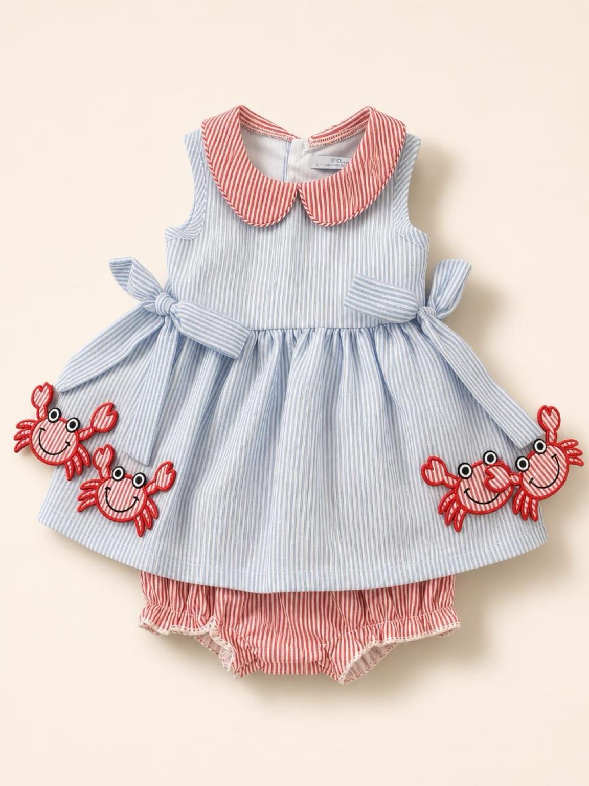 City Beautiful Children's Apparel Crab Side Tag Bloomer Set - Little Miss Muffin Children & Home
