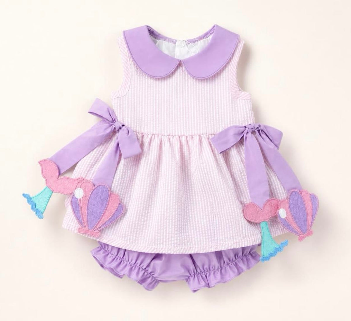 City Beautiful Children's Apparel Mermaid Tag Bloomer Set - Little Miss Muffin Children & Home