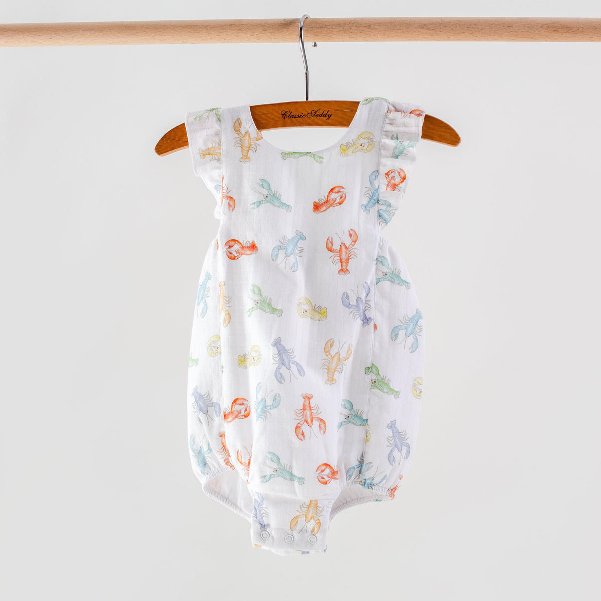 Nola Tawk Colorful Claws Organic Muslin Bubble Romper - Little Miss Muffin Children & Home