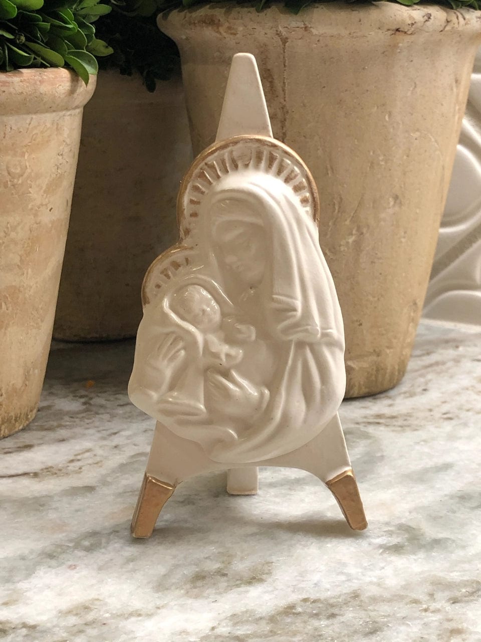 Pam Sack Pottery Pamela Sack Pottery Madonna and Child on Easel - Little Miss Muffin Children & Home
