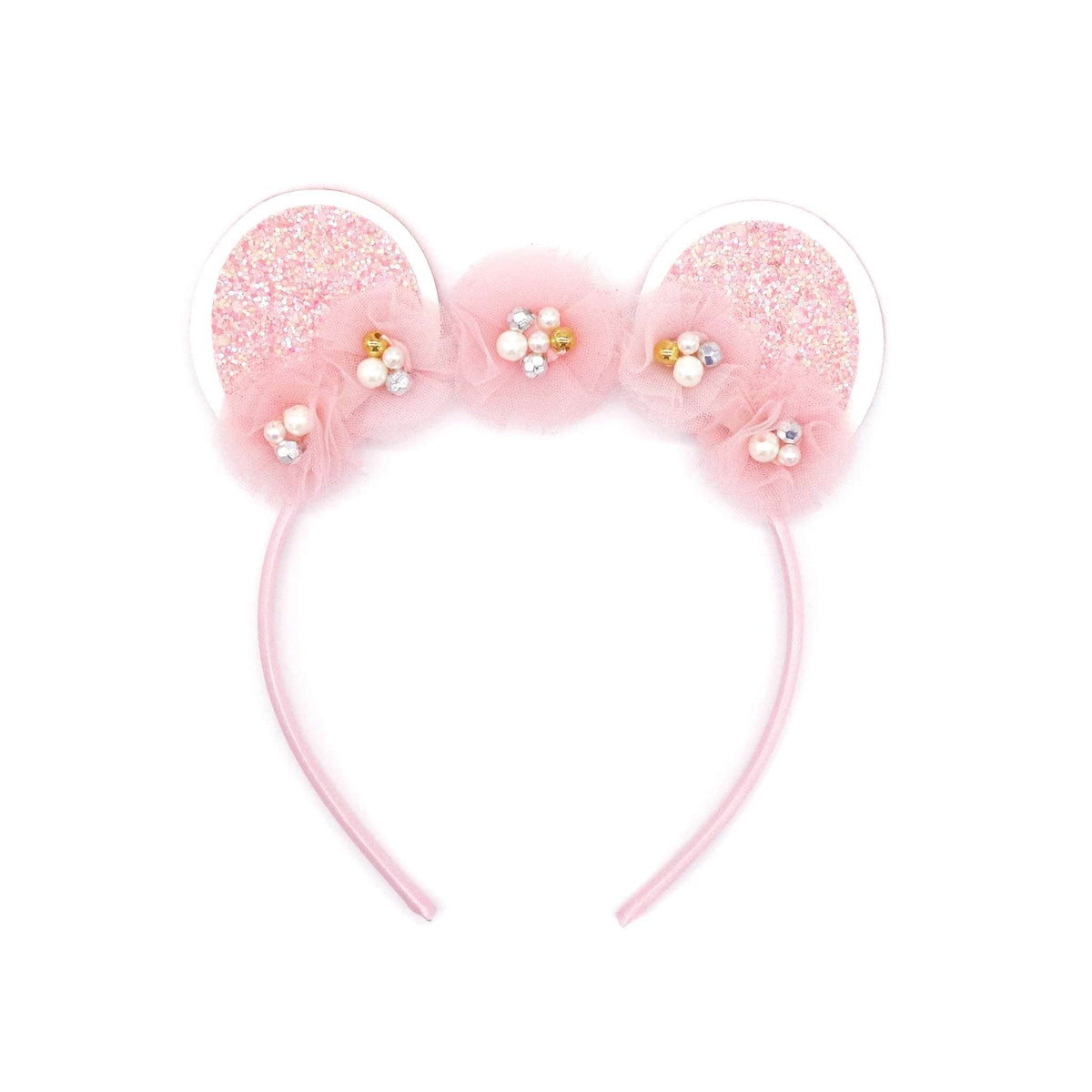 Pink Poppy Claris Ears Headband in Pink - Little Miss Muffin Children & Home