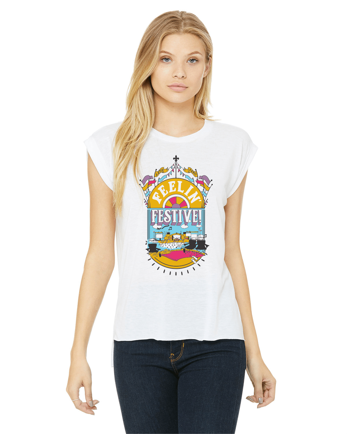 Whereable Art Whereable Art Feelin' Festive Tank - Little Miss Muffin Children & Home