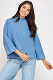Ellison Not Your Casual Top - Azure - Little Miss Muffin Children & Home