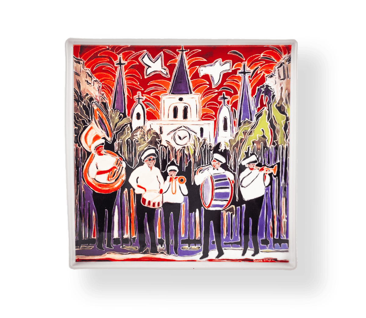 The Parish Line The Parish Line Jazz Band Square Platter - Little Miss Muffin Children & Home
